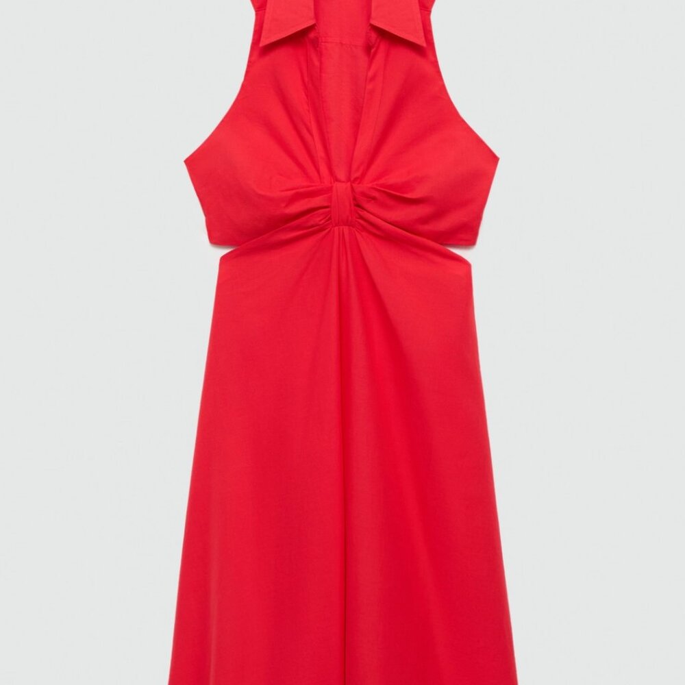 Mango Side Slit Long Dress